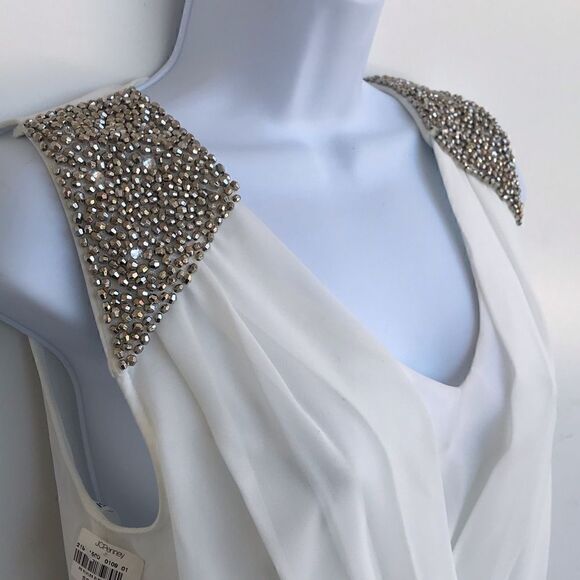 NWT Bisou Bisou Black White dress crystals sz 2 - Picture 4 of 6